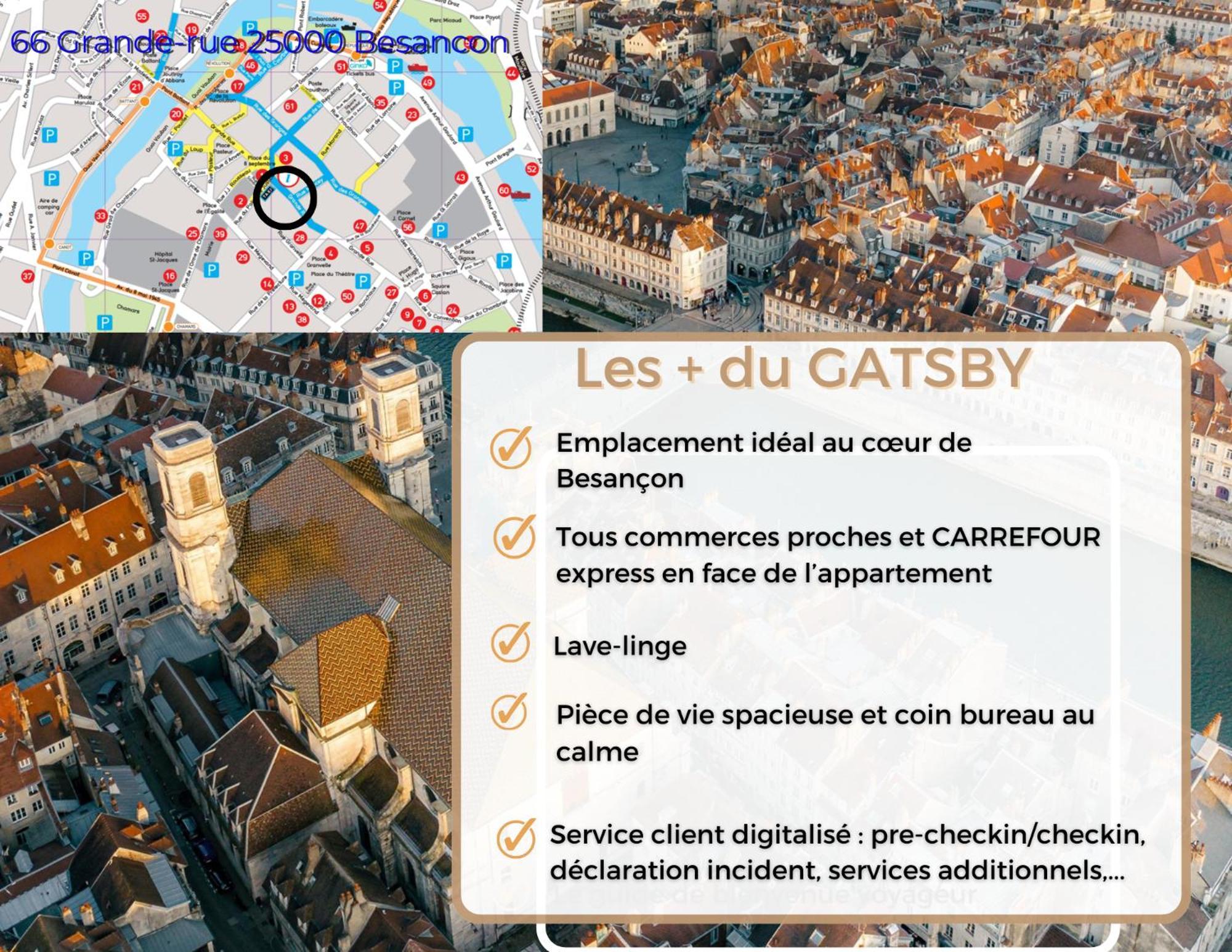 Hypercentre Calme - Le Gatsby - Coconhome بُيزانكون المظهر الخارجي الصورة